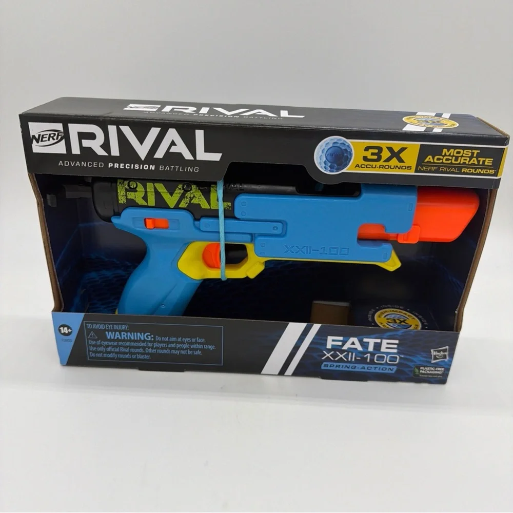 Nerf Rival Fate XXII-100 Blaster - Blue, Orange, and Yellow